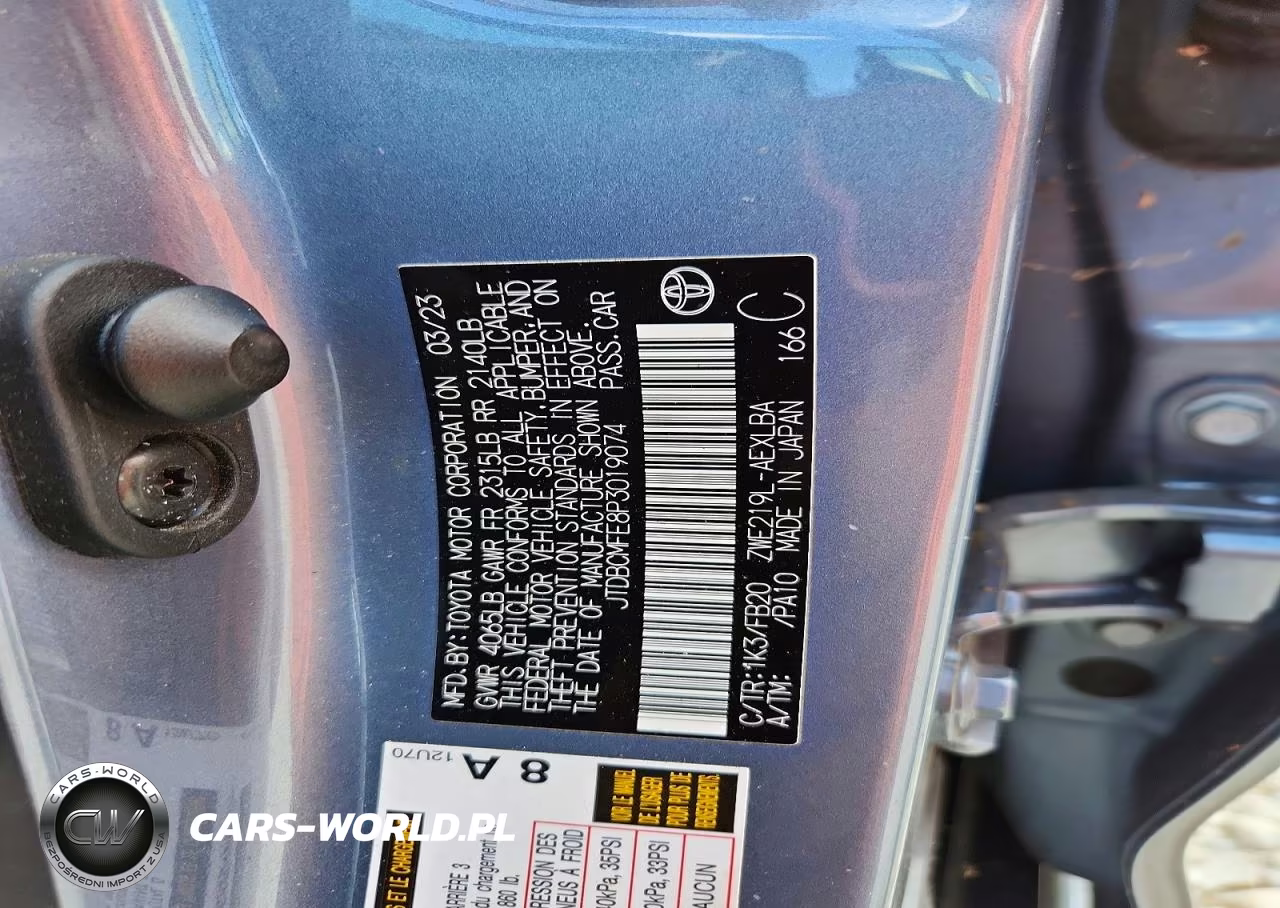 2023 Toyota Corolla Hybrid Le VIN:JTDBCMFE8P3019074 - 12