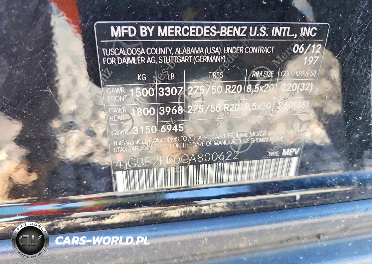 2012 Mercedes-Benz Gl 350 Bluetec VIN:4JGBF2FE0CA800622 - 14