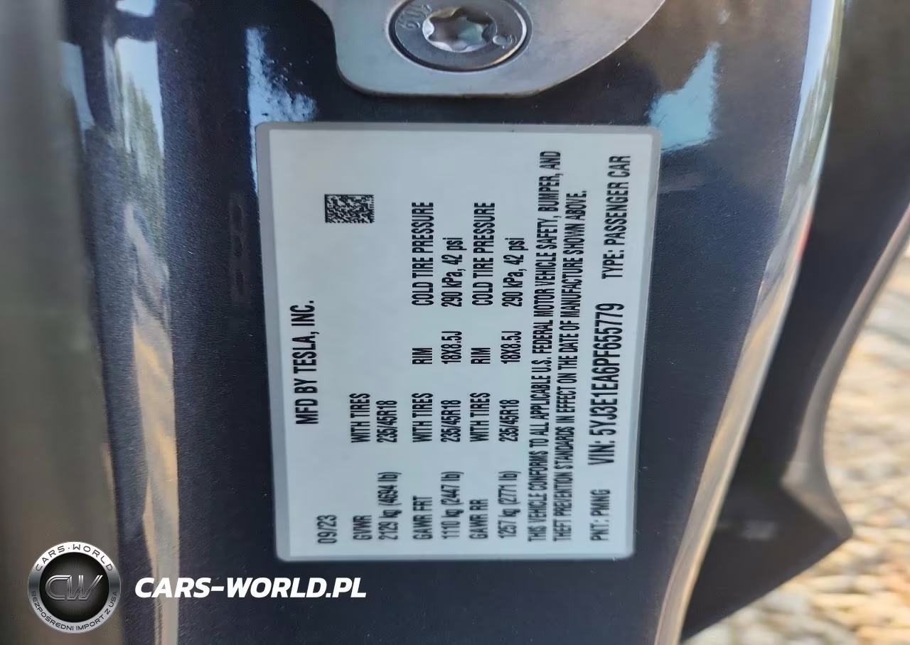 2023 Tesla Model 3 VIN:5YJ3E1EA6PF655779 - 12