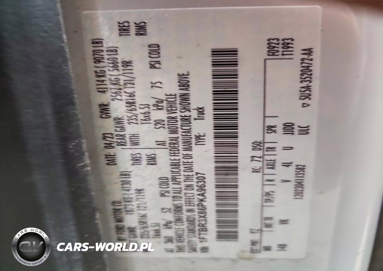 2023 Ford Transit T-250 VIN:1FTBR3X86PKA96307 - 13