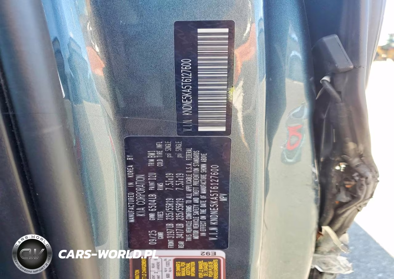 2026 Kia Carnival Hybrid Sx Prestige VIN:KNDNE5KA5T6127600 - 12