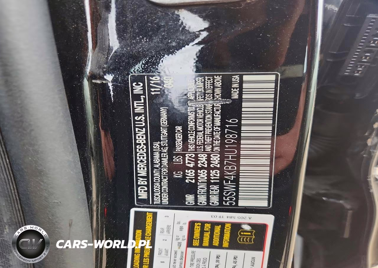2017 Mercedes-Benz C 300 4Matic VIN:55SWF4KB7HU198716 - 13