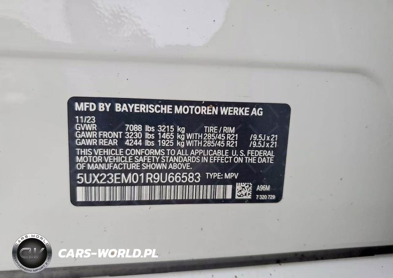 2024 BMW X7 xDrive40I VIN:5UX23EM01R9U66583 - 13