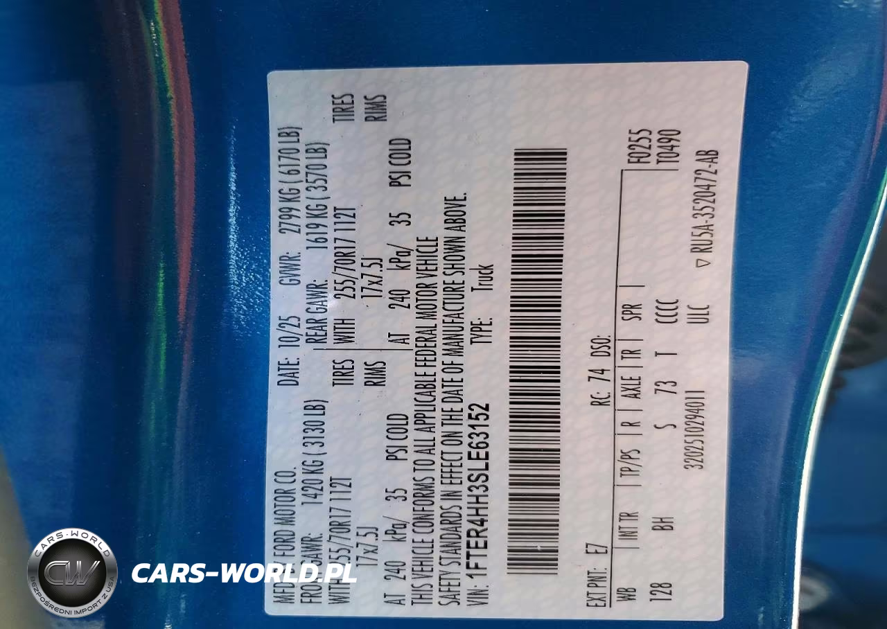 2025 Ford Ranger Xlt VIN:1FTER4HH3SLE63152 - 12