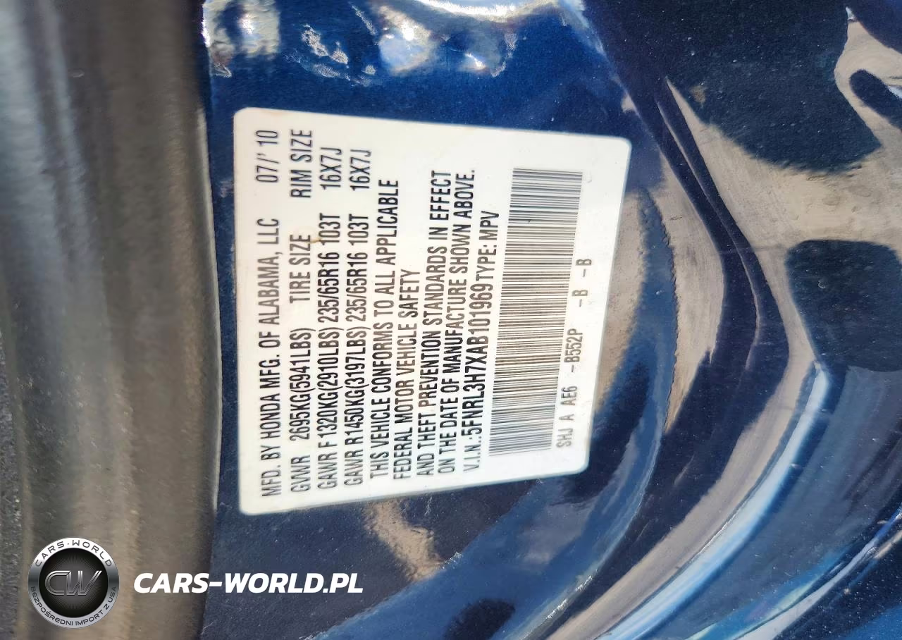 2010 Honda Odyssey Exl VIN:5FNRL3H7XAB101969 - 14