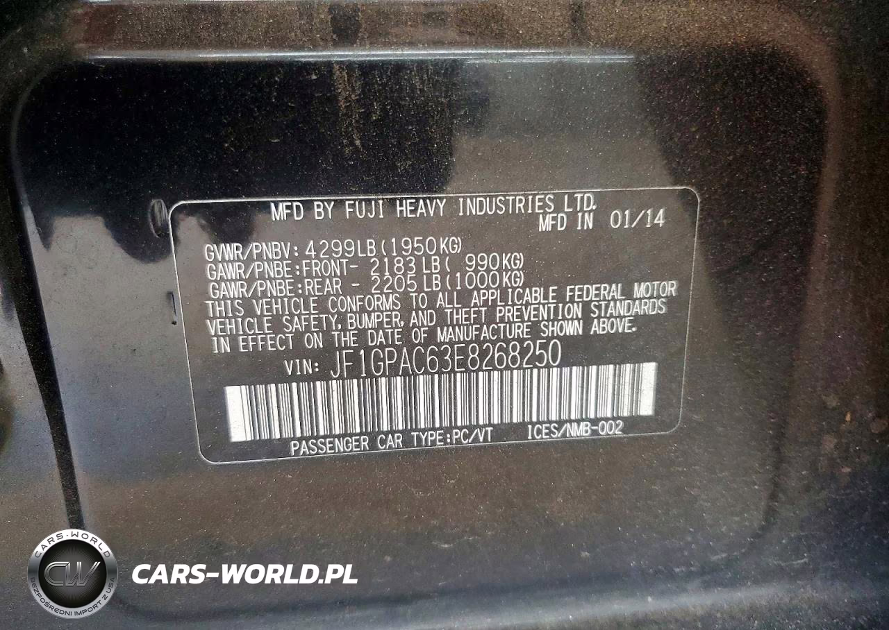 2014 Subaru Impreza 2.0I Premium VIN:JF1GPAC63E8268250 - 12