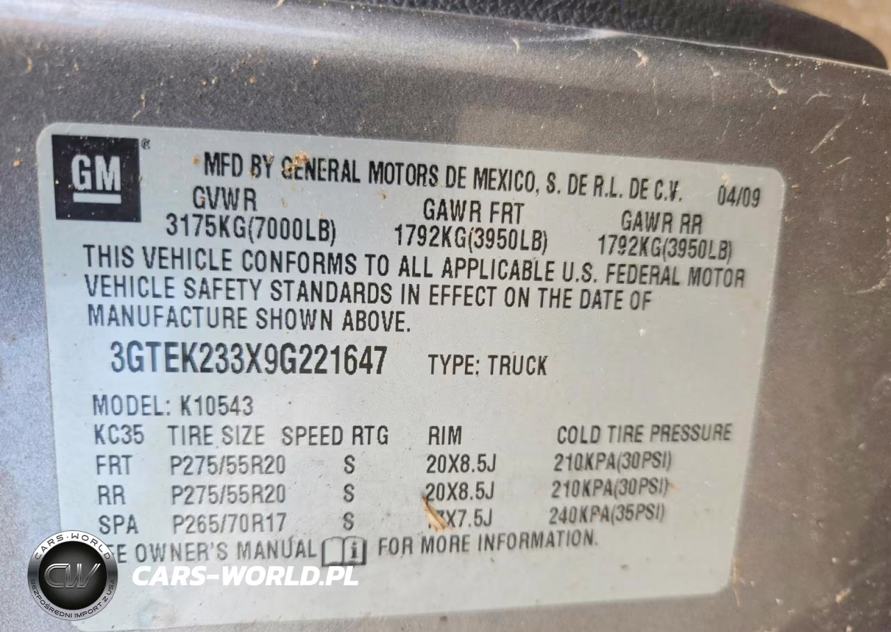 2009 GMC Sierra K1500 Sle VIN:3GTEK233X9G221647 - 12
