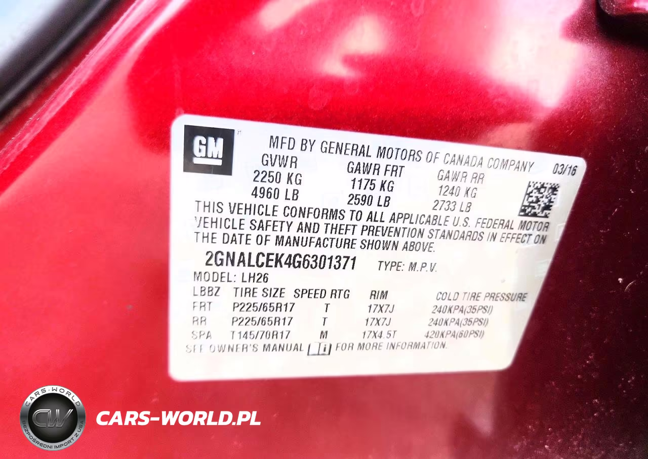 2016 Chevrolet Equinox Lt VIN:2GNALCEK4G6301371 - 13