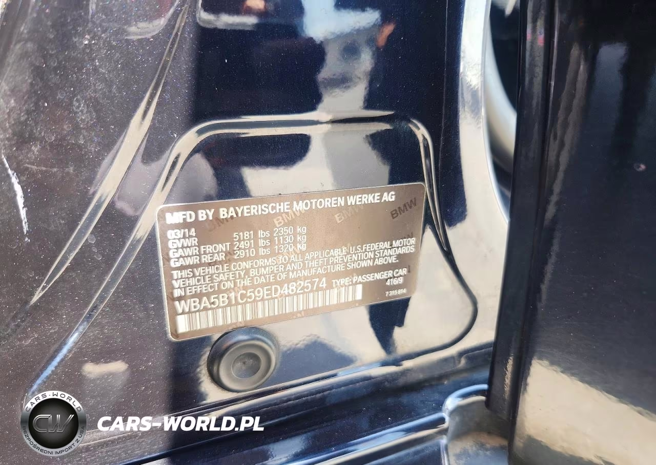 2014 BMW 535 I VIN:WBA5B1C59ED482574 - 12