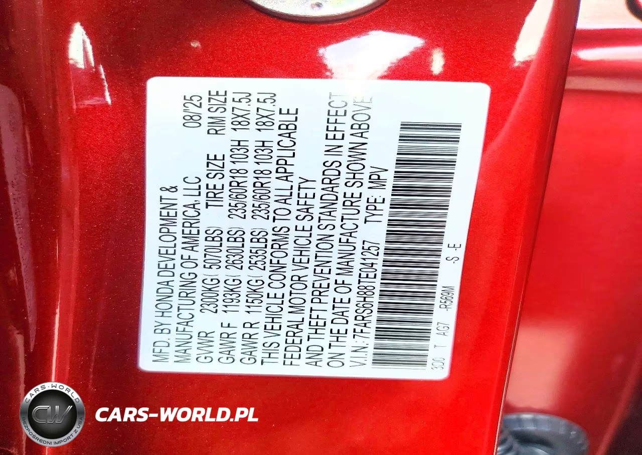 2026 Honda Cr-V Sport-L VIN:7FARS6H88TE041257 - 13