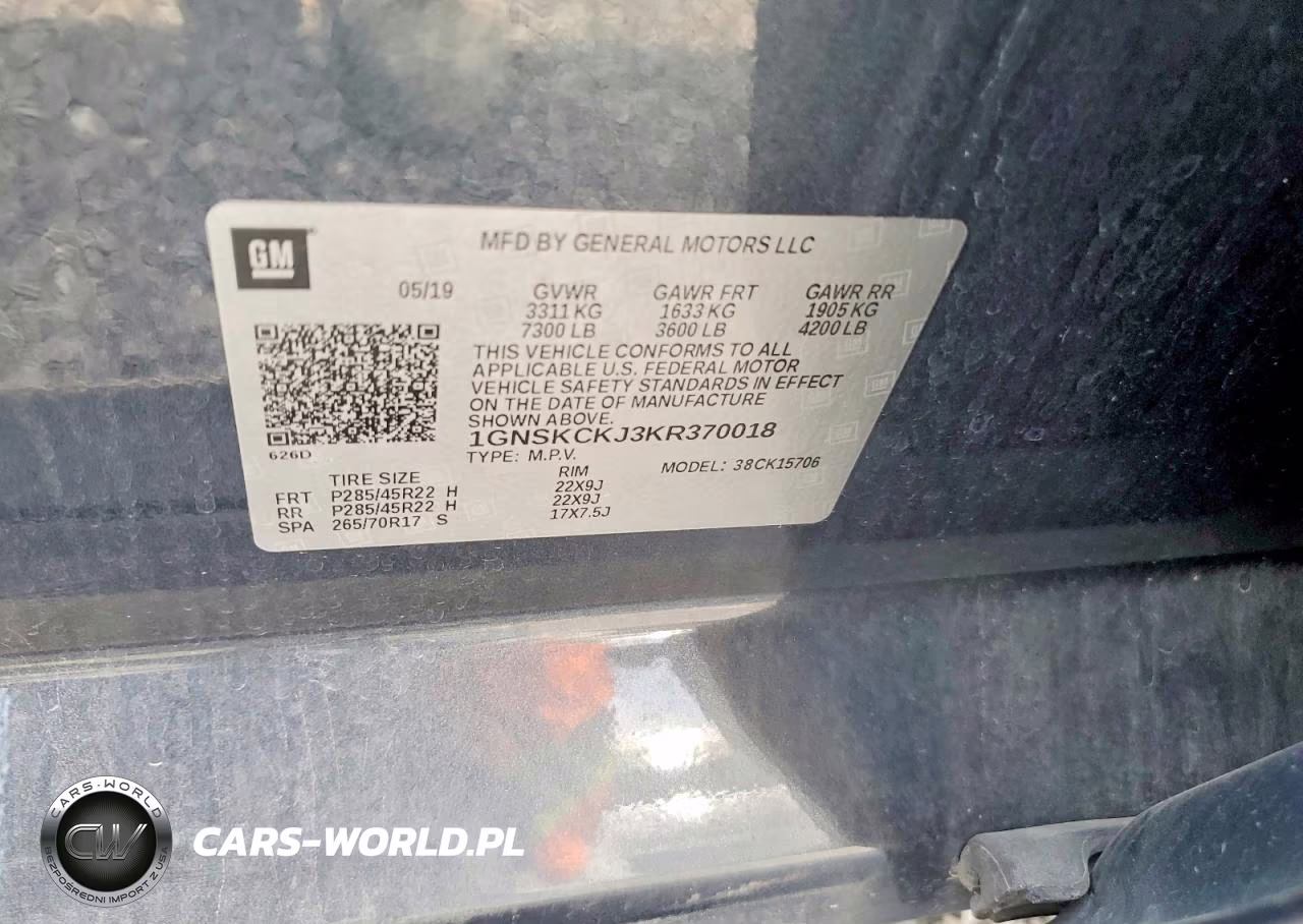 2019 Chevrolet Tahoe K1500 Premier VIN:1GNSKCKJ3KR370018 - 14