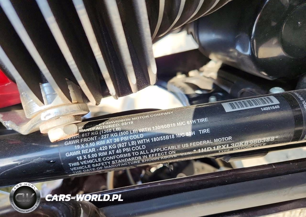 2019 Harley-Davidson Flhxse VIN:1HD1PXL30KB960388 - 9