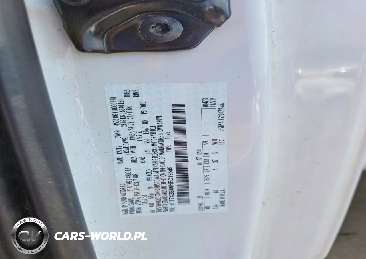 2017 Ford F250 Super Duty VIN:1FT7X2B66HEC19549 - 12