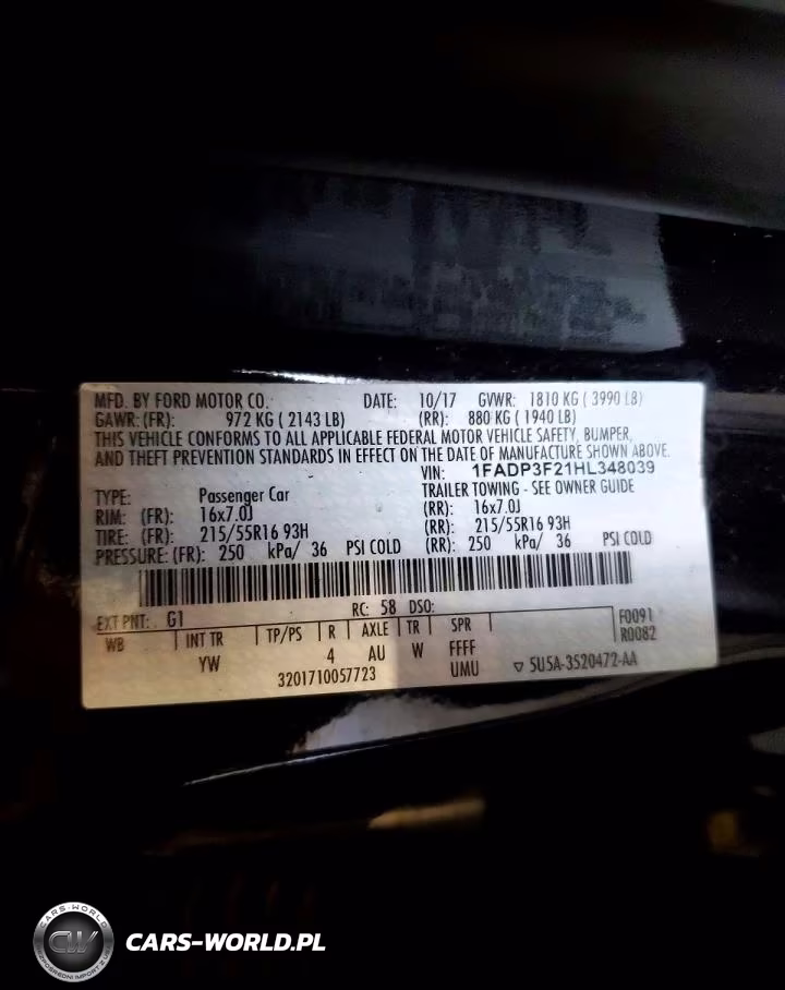2017 Ford Focus Se VIN:1FADP3F21HL348039 - 12