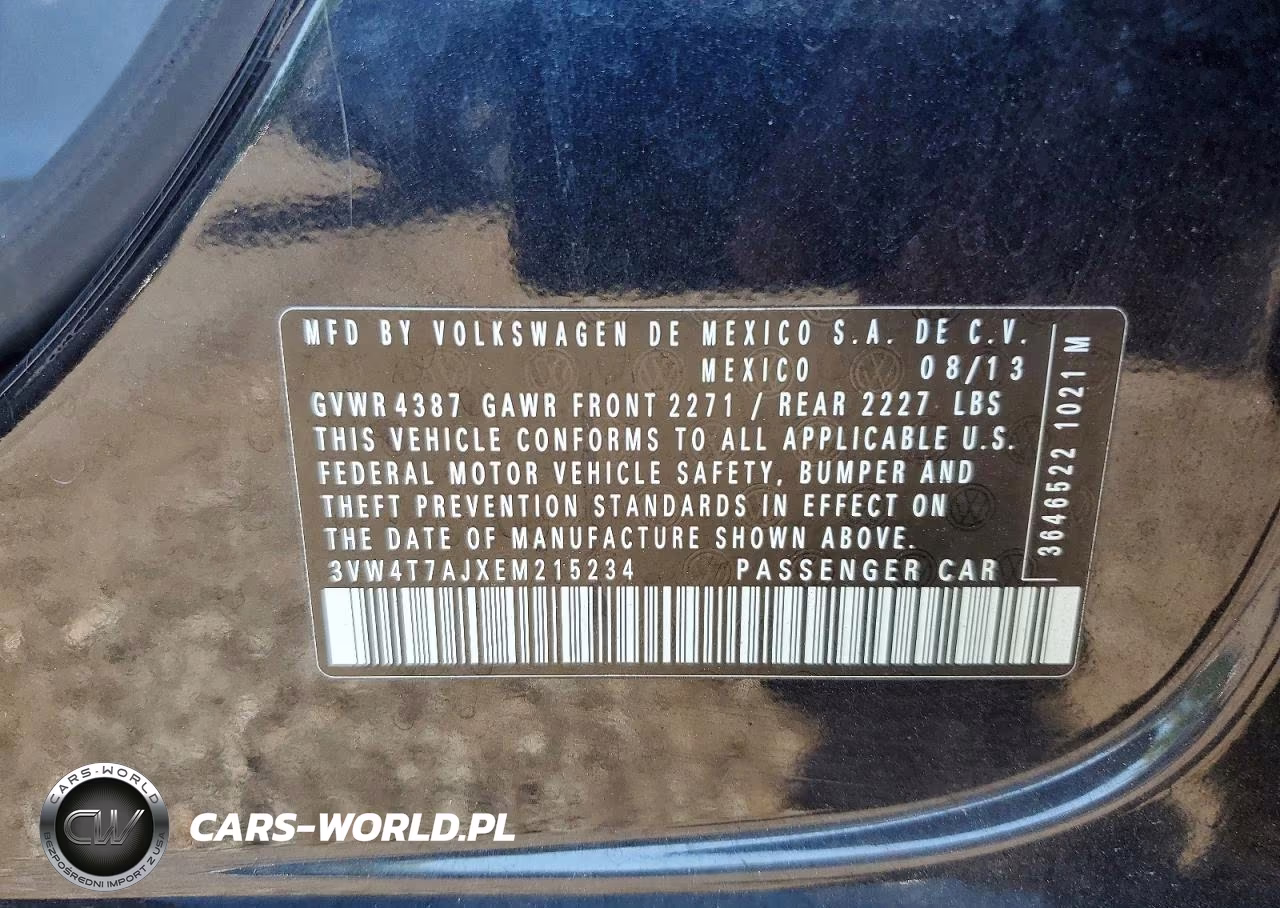 2014 Volkswagen Jetta Gli VIN:3VW4T7AJXEM215234 - 12