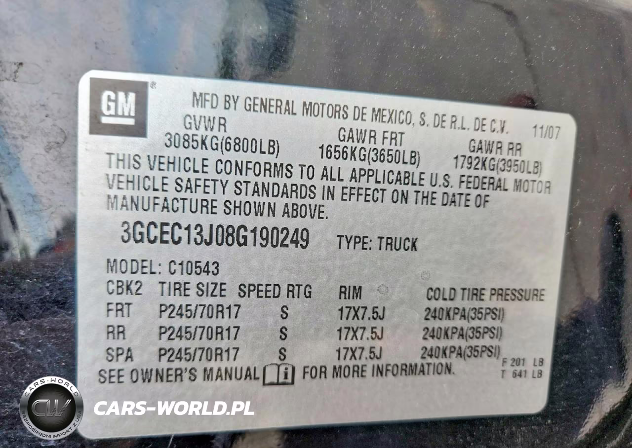 2008 Chevrolet Silverado C1500 VIN:3GCEC13J08G190249 - 12