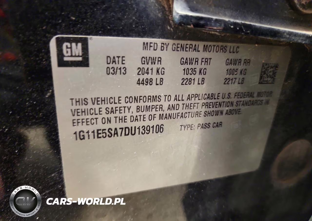 2013 Chevrolet Malibu 2Lt VIN:1G11E5SA7DU139106 - 13