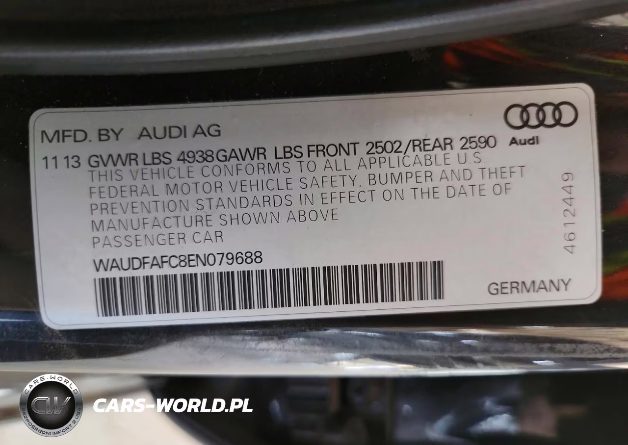 2014 Audi A6 Premium Plus VIN:WAUDFAFC8EN079688 - 13