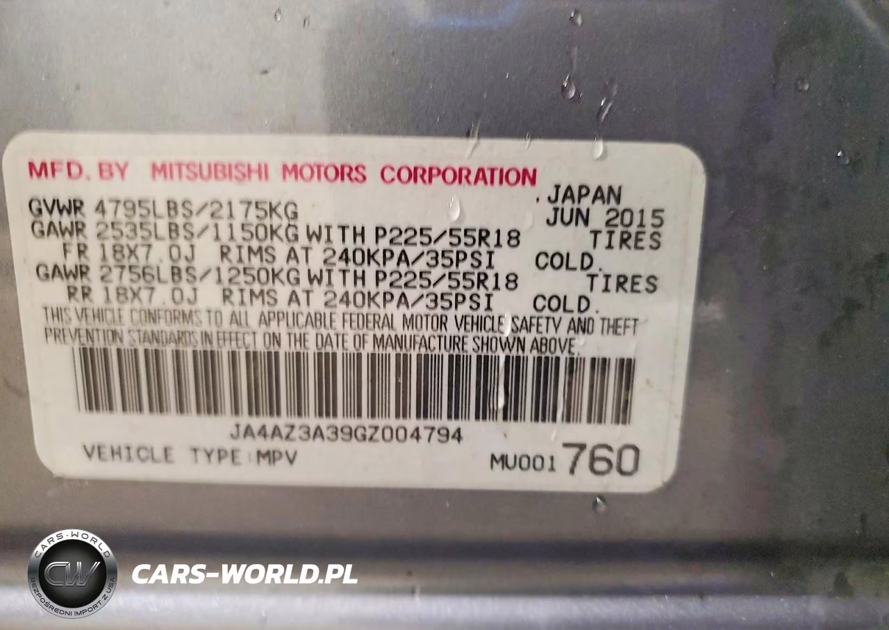 2016 Mitsubishi Outlander Se VIN:JA4AZ3A39GZ004794 - 14