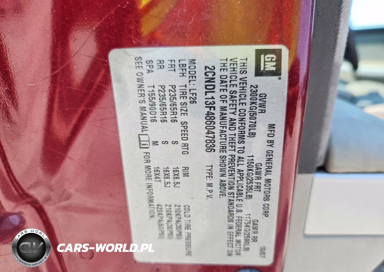 2008 Chevrolet Equinox Ls VIN:2CNDL13F486047836 - 12
