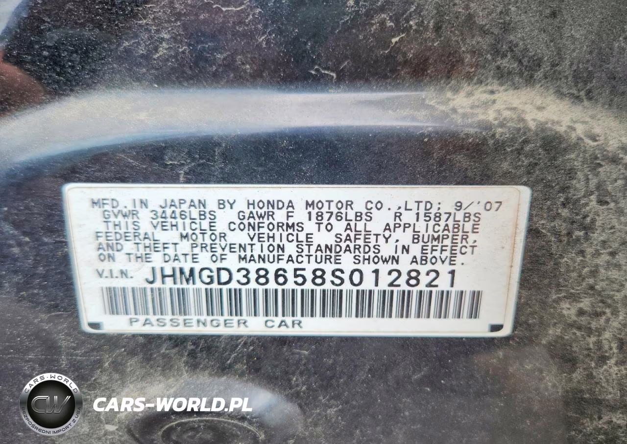 2008 Honda Fit Sport VIN:JHMGD38658S012821 - 12