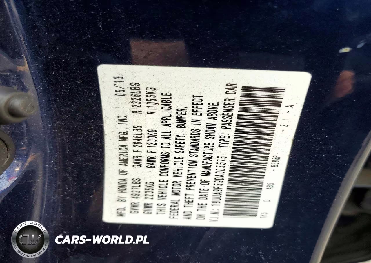 2013 Acura Tl Tech VIN:19UUA9F59DA005575 - 12