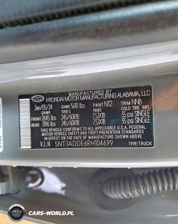 2024 Hyundai Santa Cruz Se VIN:5NTJADDE6RH104699 - 13