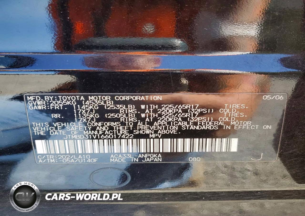 2006 Toyota Rav4 Limited VIN:JTMBD31V166017422 - 13