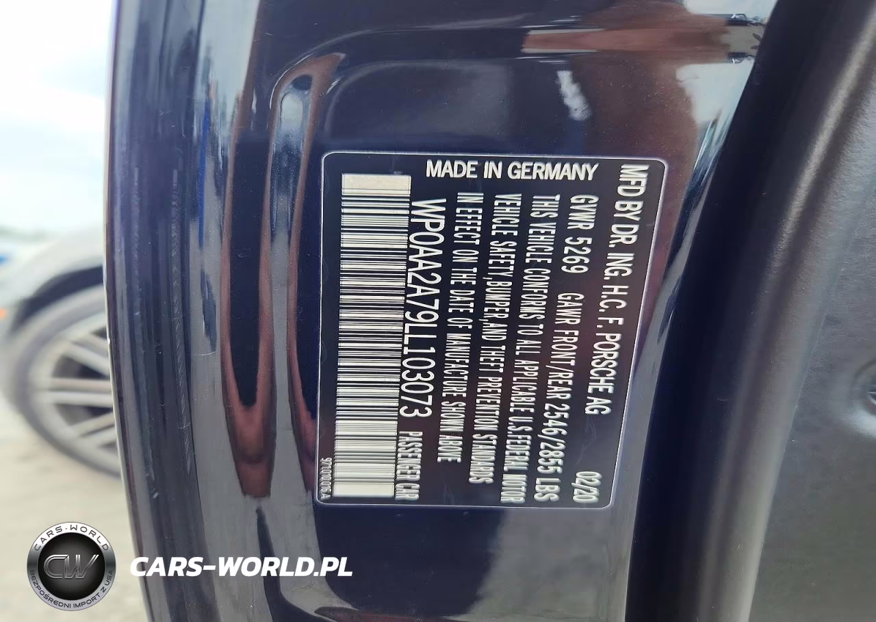 2020 Porsche Panamera Base VIN:WP0AA2A79LL103073 - 12