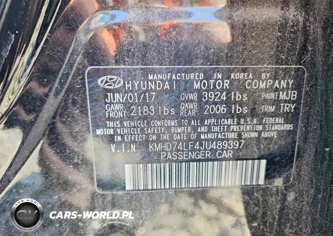 2018 Hyundai Elantra Se VIN:KMHD74LF4JU489397 - 12
