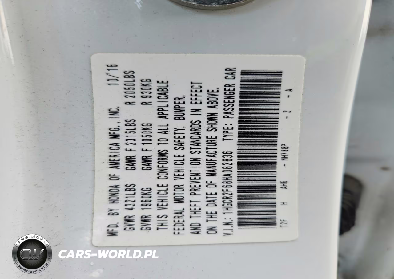2017 Honda Accord Sport VIN:1HGCR2F68HA082836 - 12