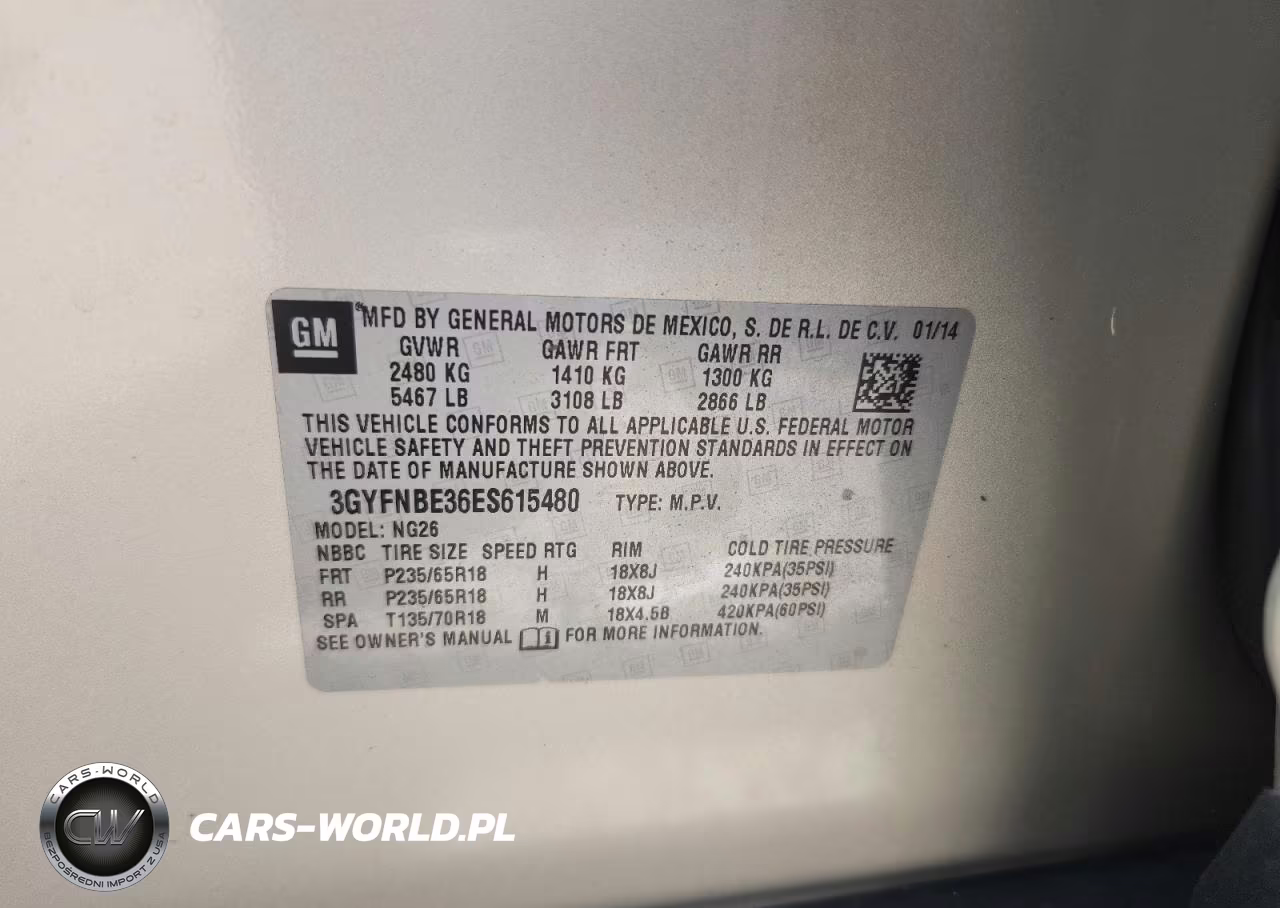 2014 Cadillac Srx VIN:3GYFNBE36ES615480 - 13