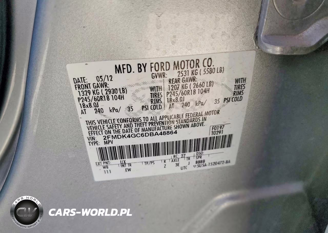2013 Ford Edge Se VIN:2FMDK4GC6DBA48864 - 12