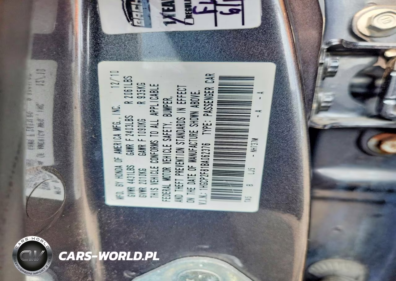 2011 Honda Accord Exl VIN:1HGCP2F81BA062376 - 12