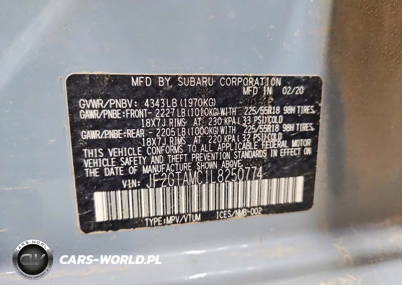 2020 Subaru Crosstrek Limited VIN:JF2GTAMC1L8250774 - 13