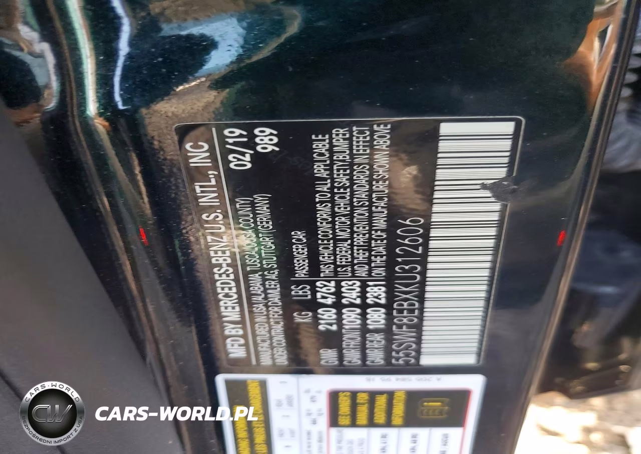 2019 Mercedes-Benz C 300 4Matic VIN:55SWF8EBXKU312606 - 12
