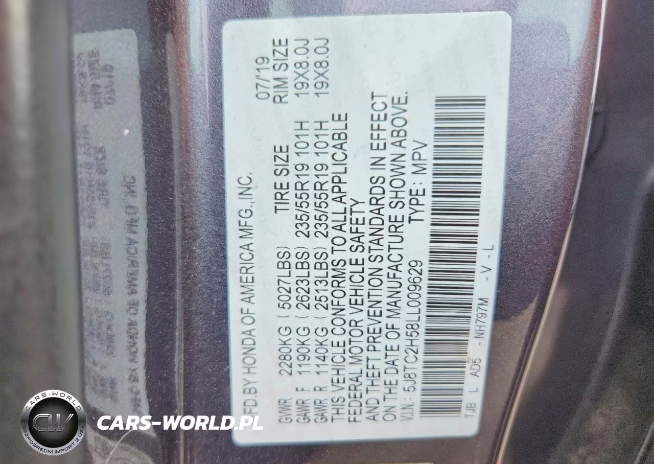 2020 Acura Rdx Technology VIN:5J8TC2H58LL009629 - 14