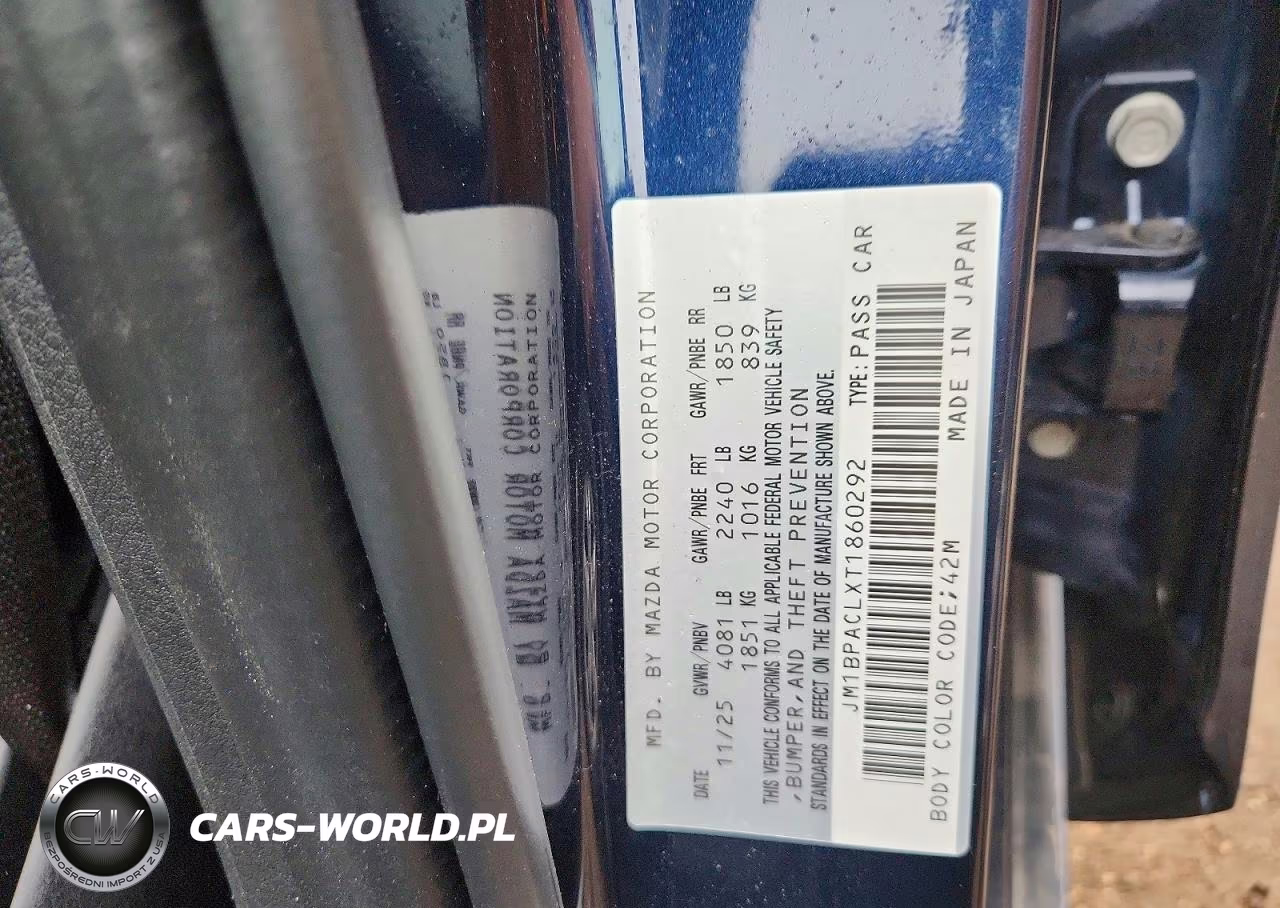 2026 Mazda 3 Preferred VIN:JM1BPACLXT1860292 - 12