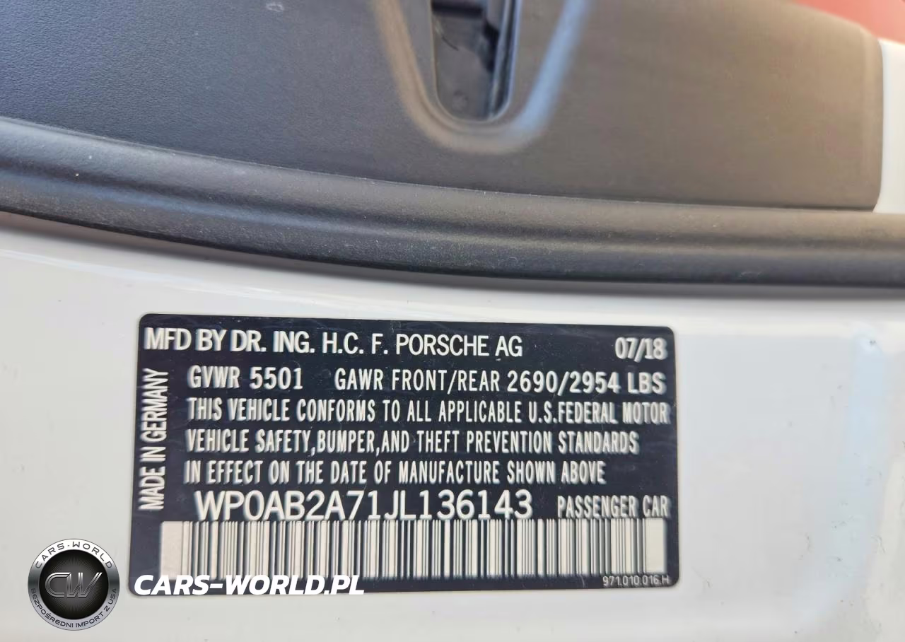 2018 Porsche Panamera 4S VIN:WP0AB2A71JL136143 - 12