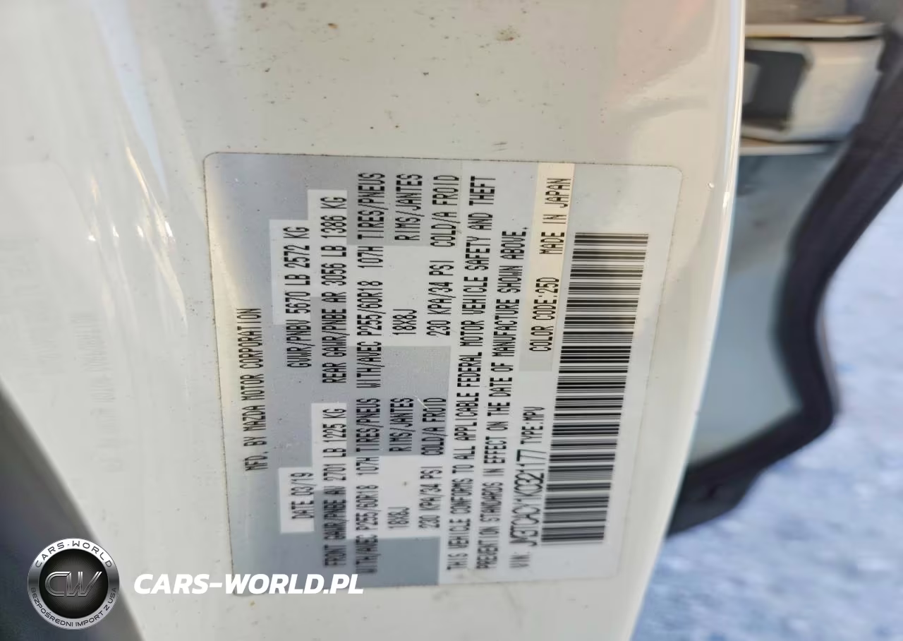 2019 Mazda Cx-9 Touring VIN:JM3TCACY1K0321177 - 13