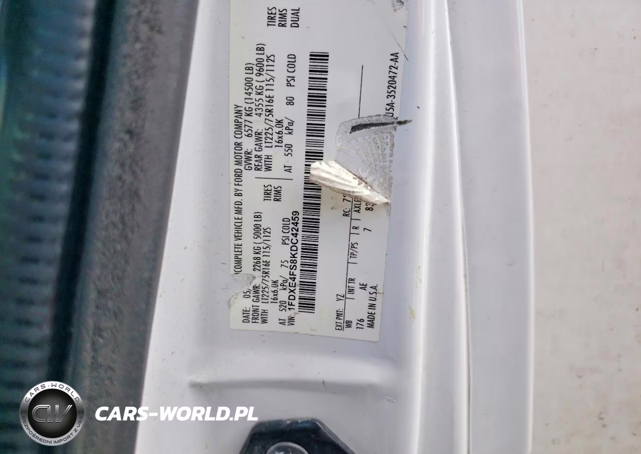 2019 Ford E450 Box Truck VIN:1FDXE4FS8KDC42459 - 13