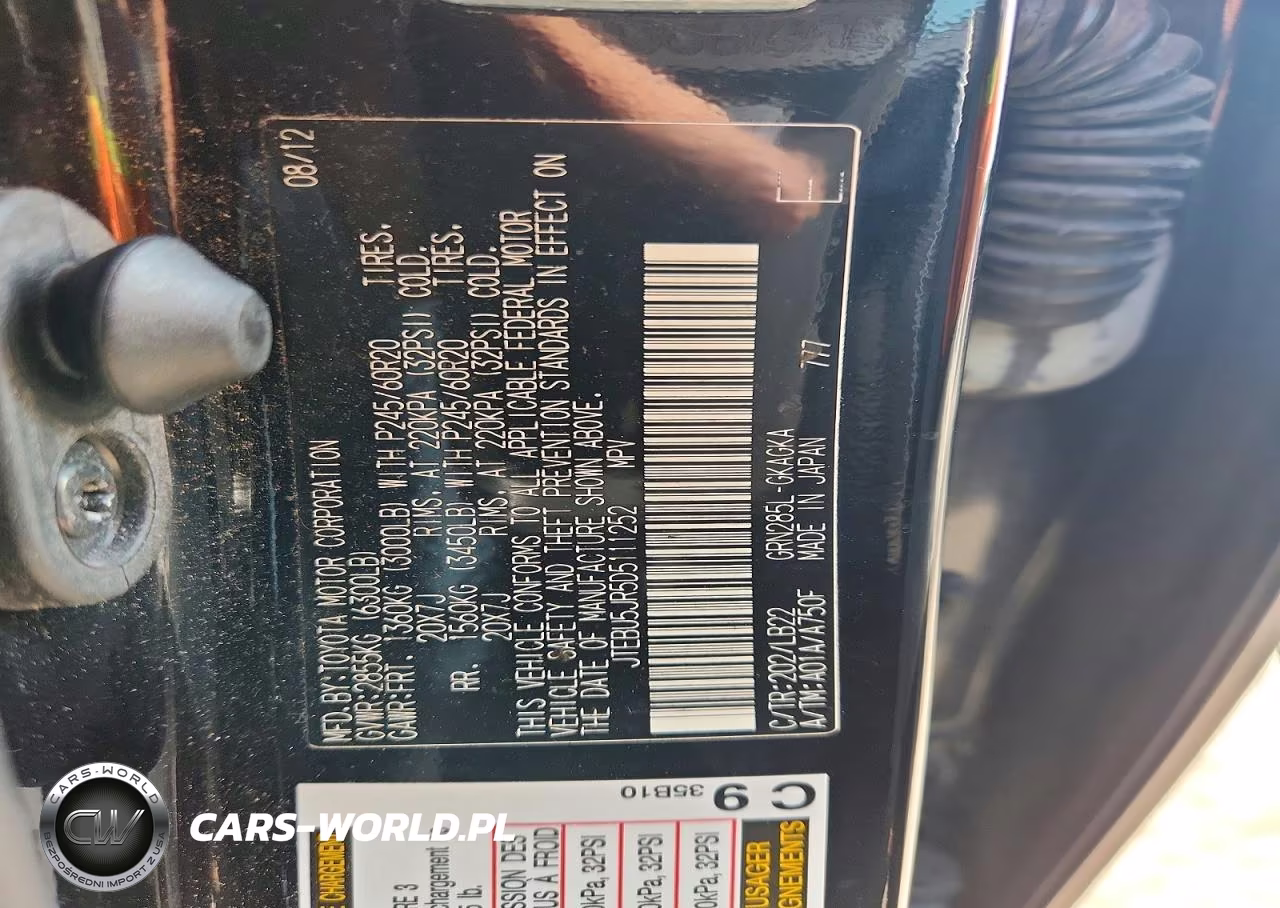 2013 Toyota 4Runner Limited VIN:JTEBU5JR5D5111252 - 12