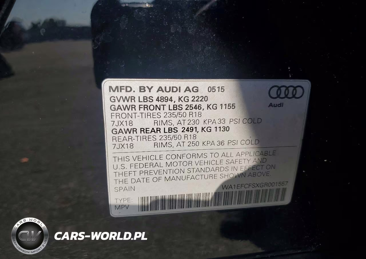 2016 Audi Q3 Premium Plus VIN:WA1EFCFSXGR001557 - 13