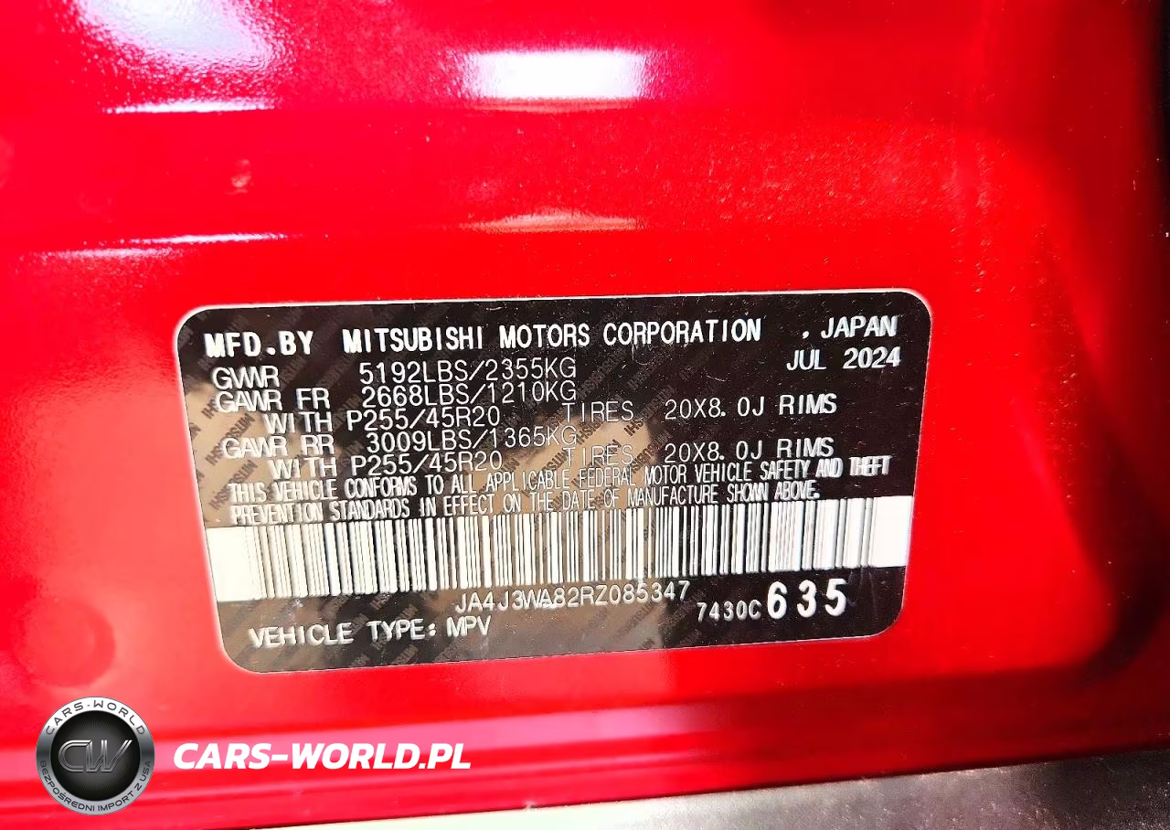 2024 Mitsubishi Outlander Sel VIN:JA4J3WA82RZ085347 - 14