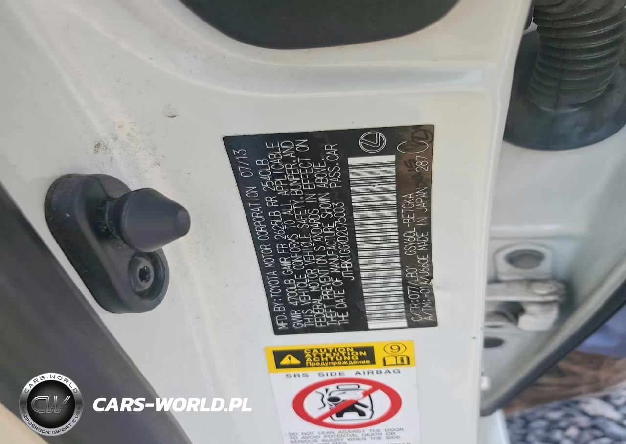 2013 Lexus Es 350 VIN:JTHBK1GGXD2075003 - 12