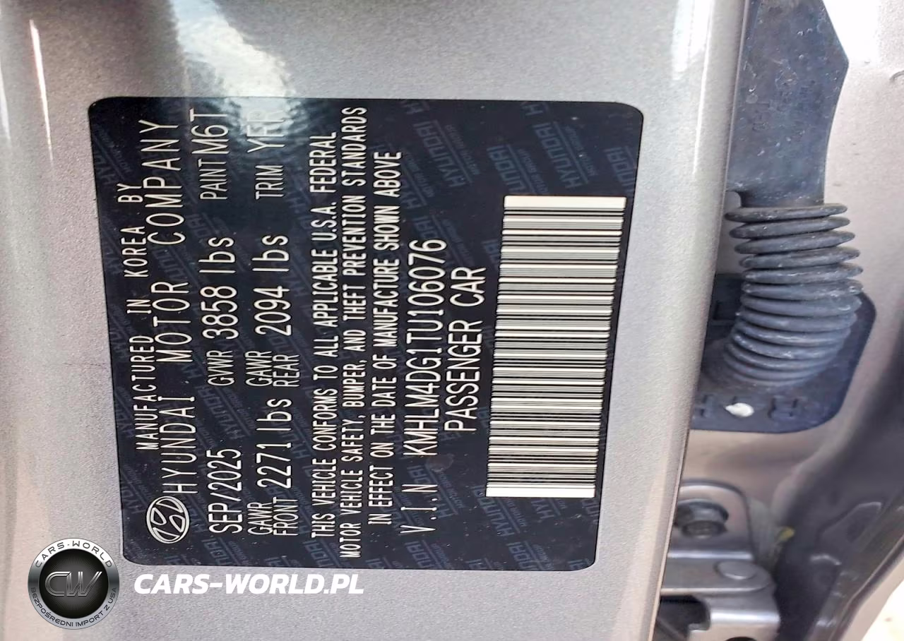 2026 Hyundai Elantra Sel Sport VIN:KMHLM4DG1TU106076 - 12