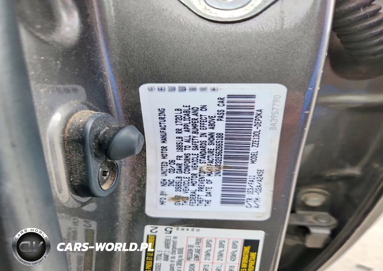 2006 Toyota Corolla Ce VIN:1NXBR32E56Z665188 - 12