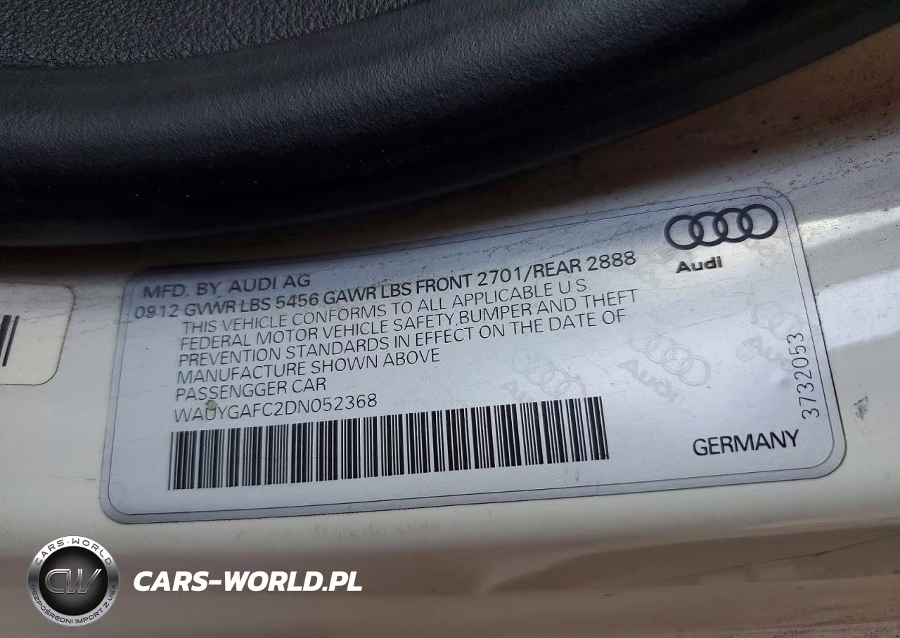 2013 Audi A7 Premium Plus VIN:WAUYGAFC2DN052368 - 12