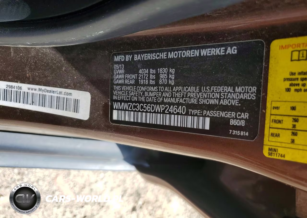 2013 Mini Cooper S Countryman VIN:WMWZC3C56DWP24640 - 12