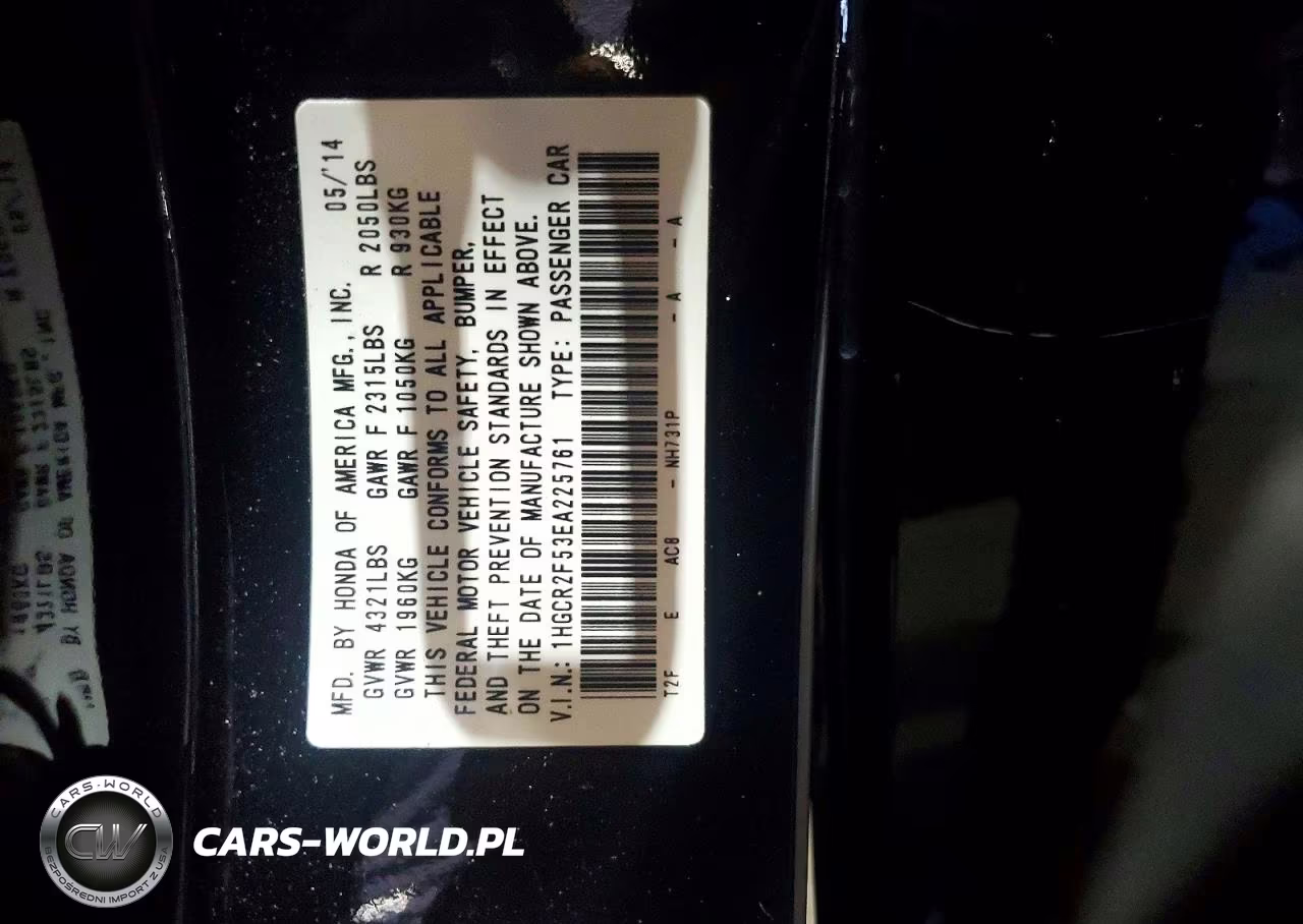 2014 Honda Accord Sport VIN:1HGCR2F53EA225761 - 13